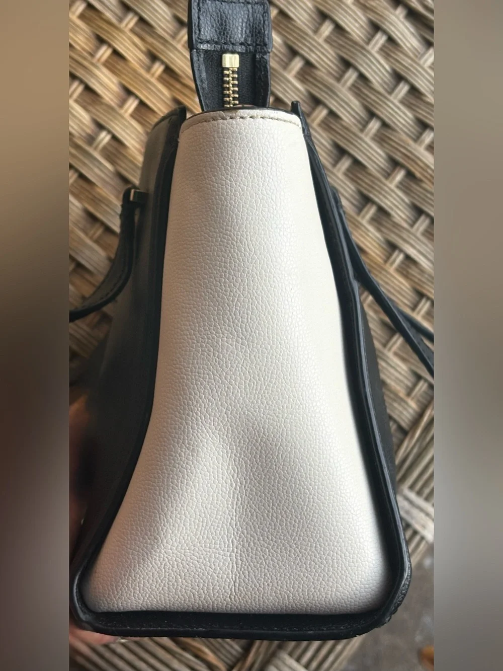 Kate Spade Patterson Drive Small Geraldine Satchel - Black & Cement Two-Tone